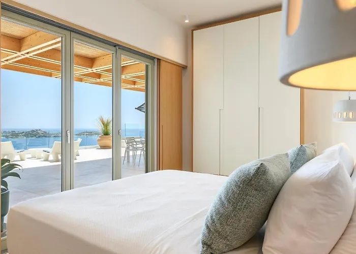 Lilium Ii - Sanctuary Overlooking Psarou Bay فيلة *